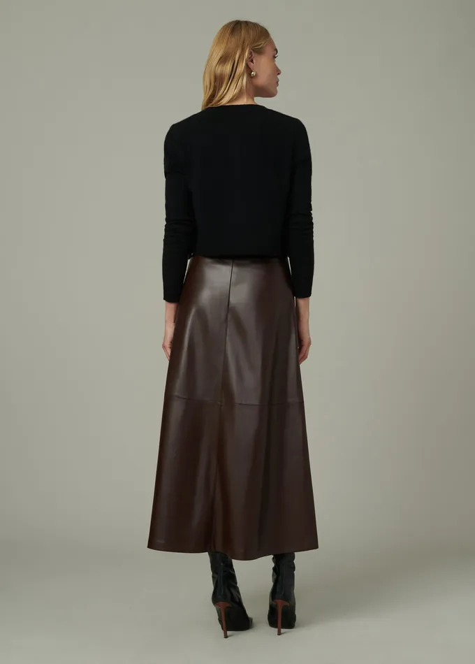 THE TAVI VEGAN LEATHER SKIRT Coffee Bean Skirts Joe8217s Jeans Women
