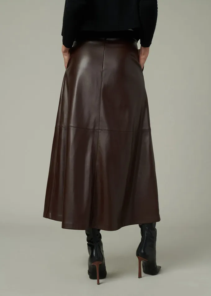THE TAVI VEGAN LEATHER SKIRT Coffee Bean Skirts Joe8217s Jeans Women