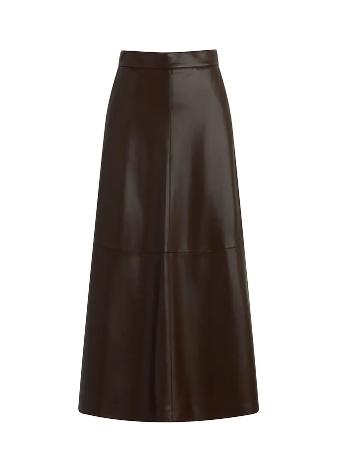 THE TAVI VEGAN LEATHER SKIRT Coffee Bean Skirts Joe8217s Jeans Women