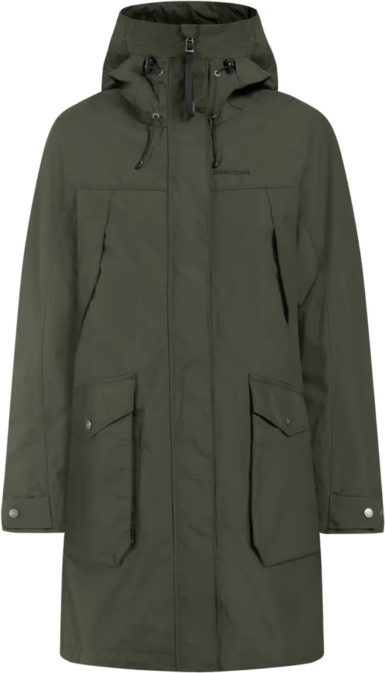 Thelma Parka Deep Green Women Didriksons Parkas