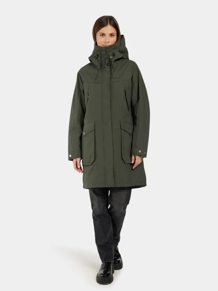 Thelma Parka Deep Green Women Didriksons Parkas