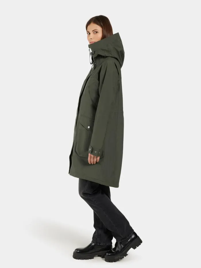Thelma Parka Deep Green Women Didriksons Parkas