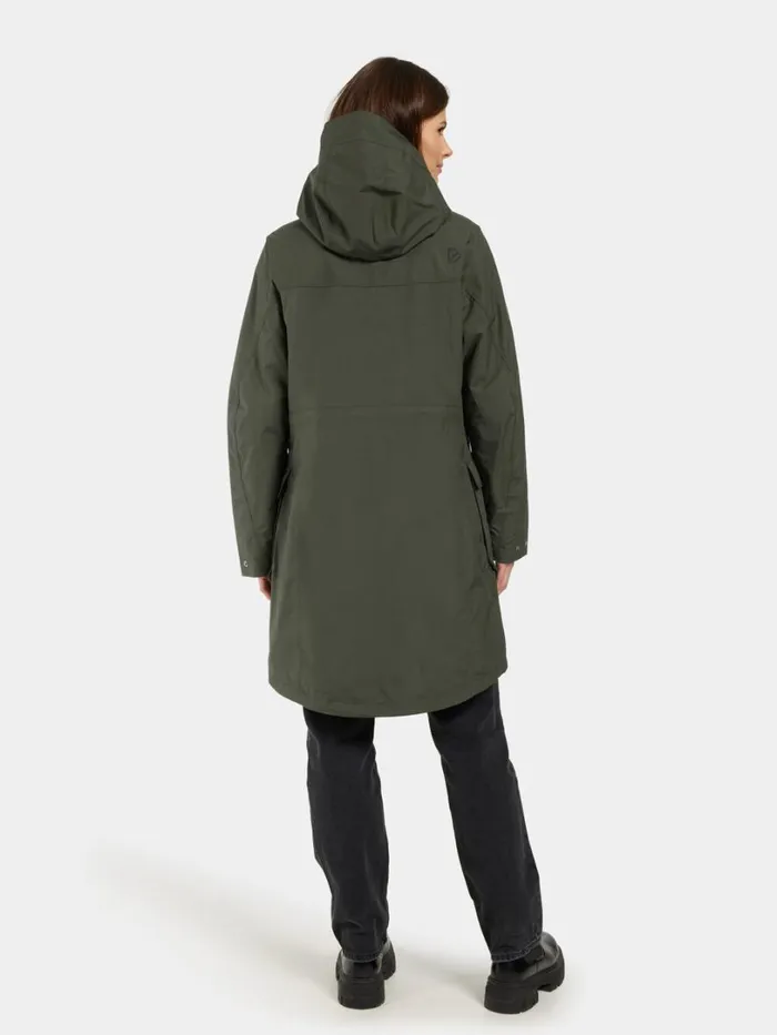 Thelma Parka Deep Green Women Didriksons Parkas