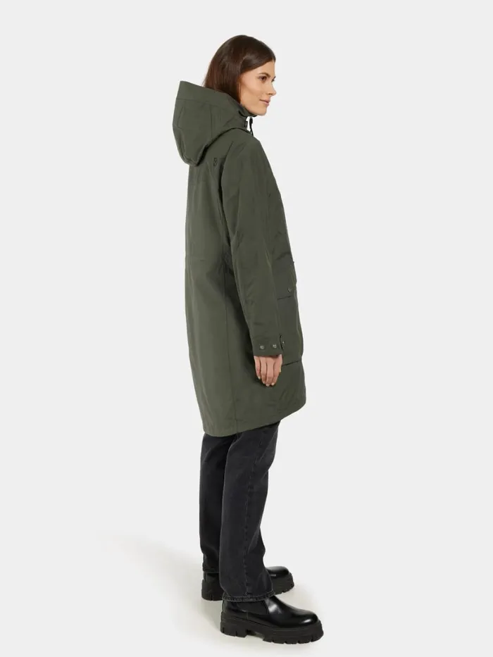 Thelma Parka Deep Green Women Didriksons Parkas