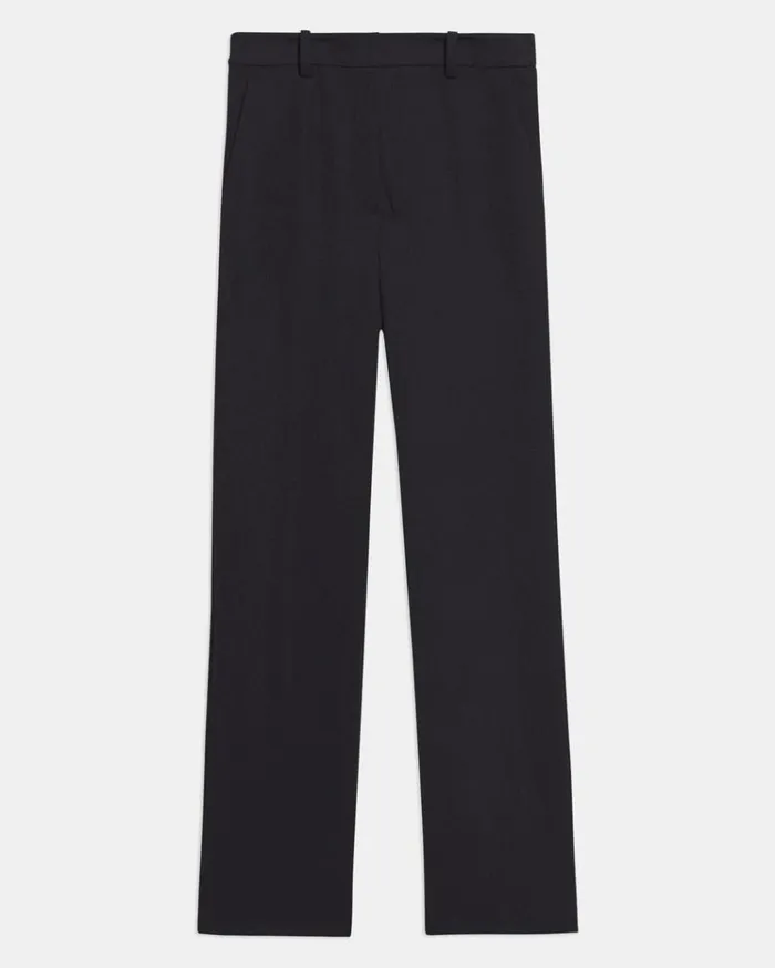 Theory Cropped HighWaist Pant In Precision Ponte Black Women Pants Theory Cropped HighWaist Pant In Precision Ponte Black Women Pants