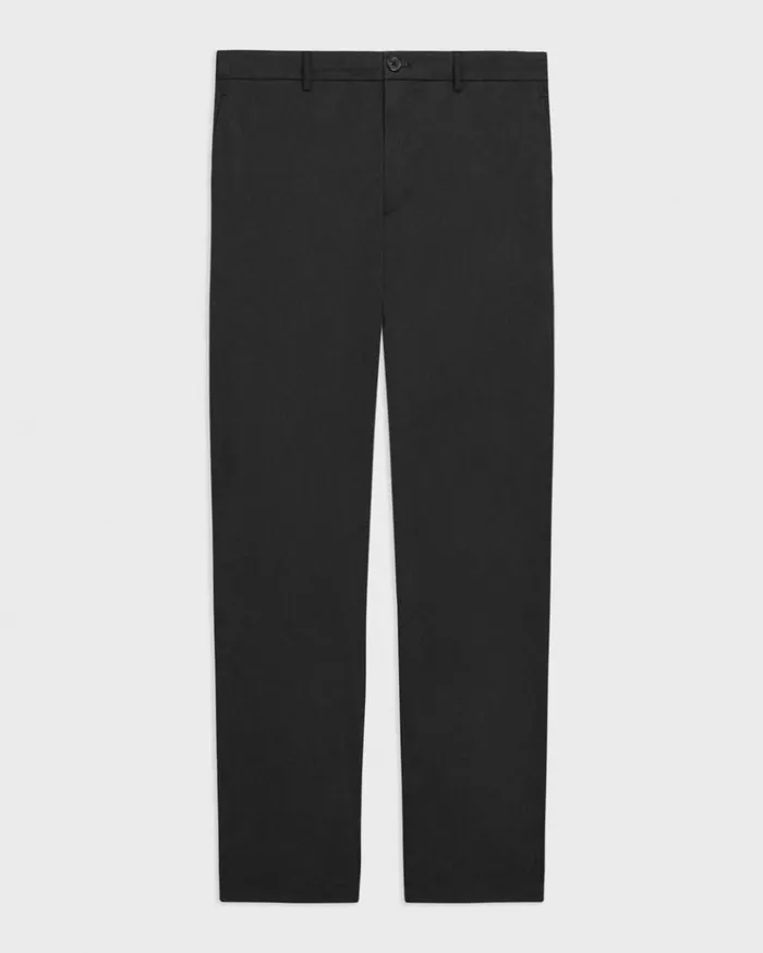 Theory Curtis Drawstring Pant In Good Linen Black Men Suits