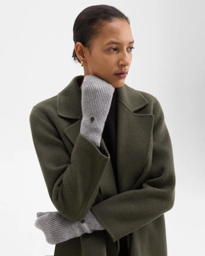 Theory FoldBack Gloves In Cashmere Husky Women Hats Gloves Scarves Theory FoldBack Gloves In Cashmere Husky Women Hats Gloves Scarves