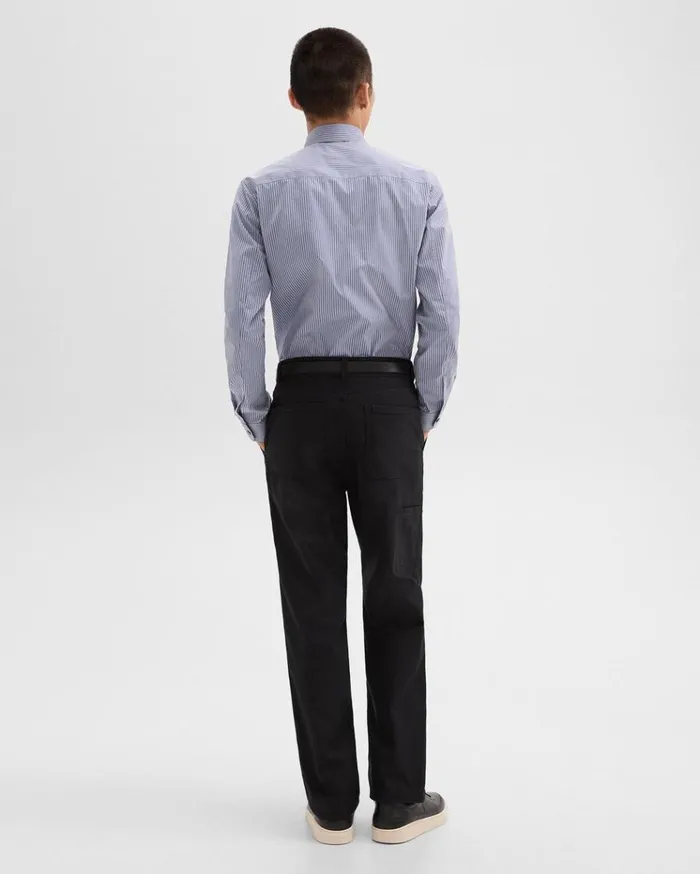 Theory Relaxed Pant In Gabardine Black Men Pants