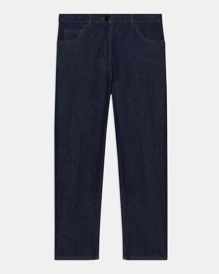 Theory Treeca Jean In Washed Denim Indigo Women Pants Theory Treeca Jean In Washed Denim Indigo Women Pants