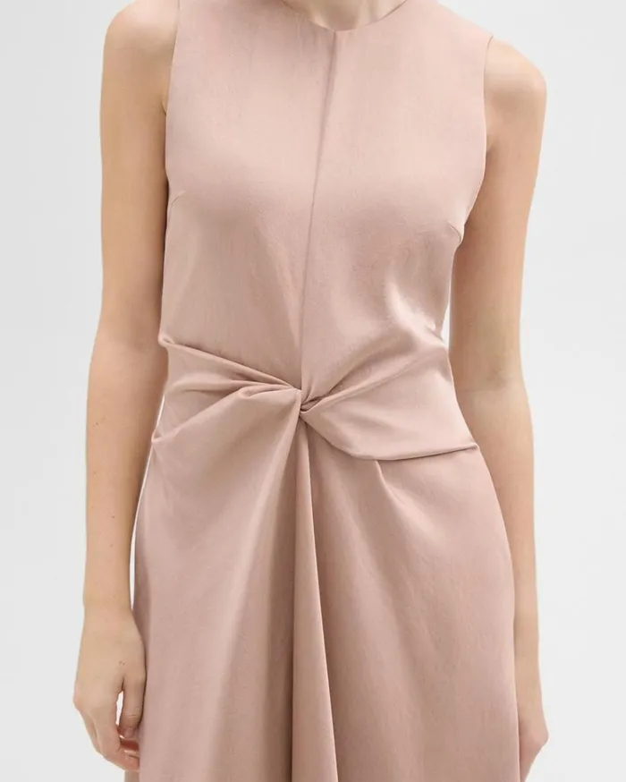 Theory Twisted Midi Dress Sakura Women Dresses