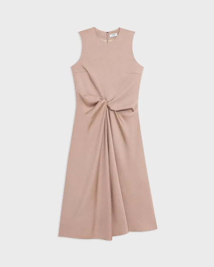 Theory Twisted Midi Dress Sakura Women Dresses