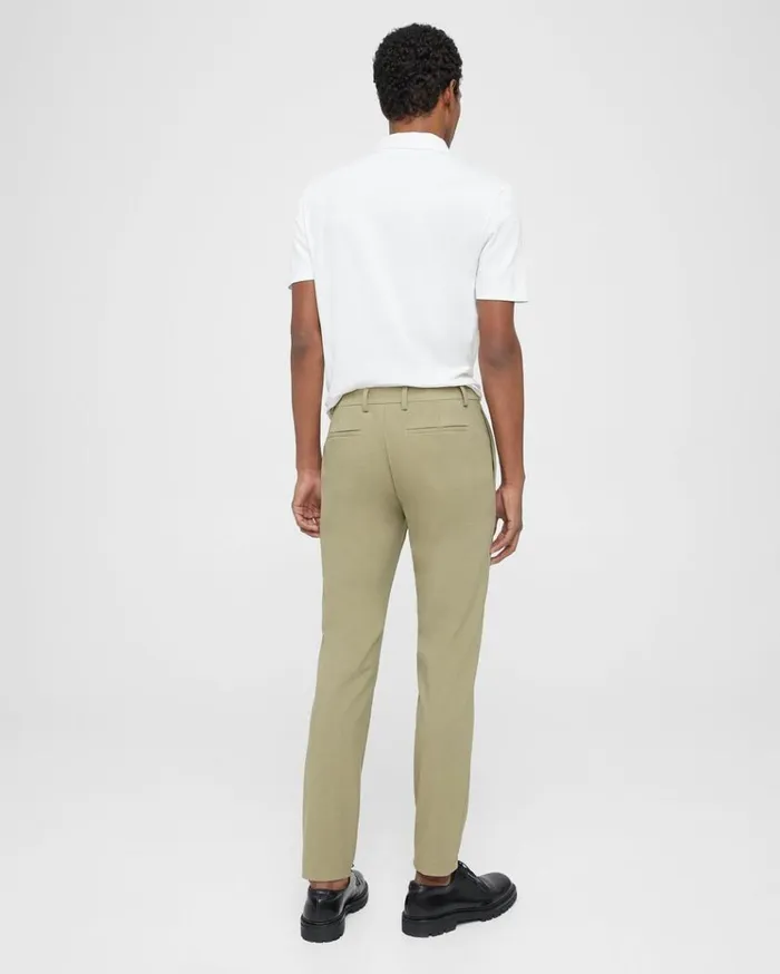Theory Zaine Pant In Precision Ponte Light Olive Men Suits Theory Zaine Pant In Precision Ponte Light Olive Men Suits