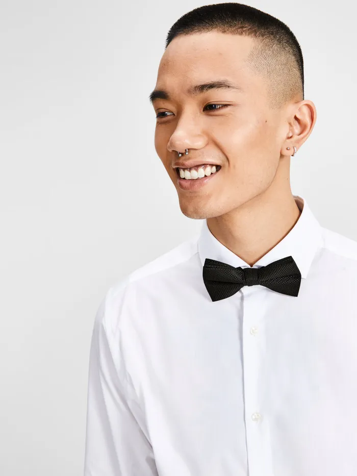 Ties and Bowties JACK and JONES Mens ONTREND BOW TIE Black Black