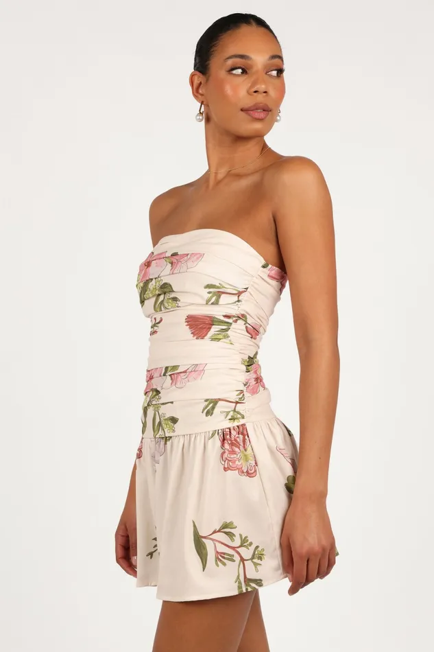 Tiff Strapless Mini Native Flora Women Strapless Dresses Petal and Pup