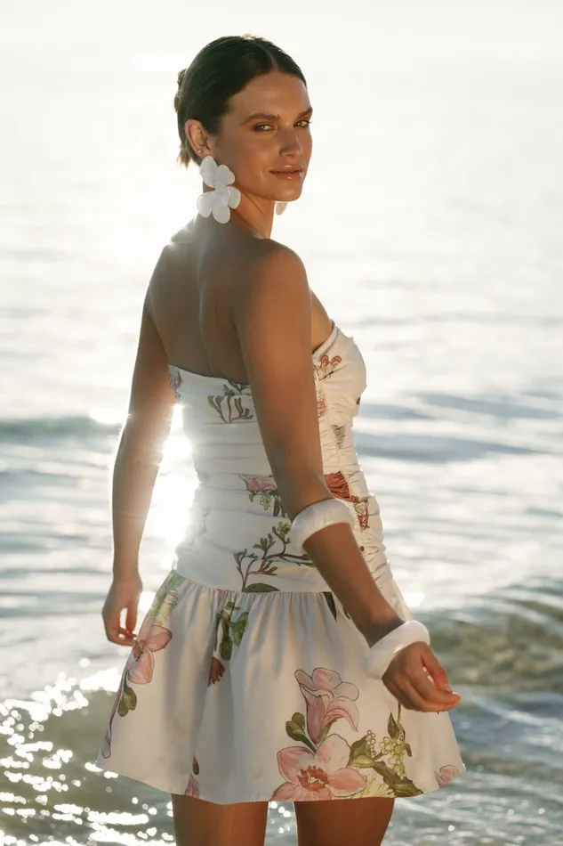 Tiff Strapless Mini Native Flora Women Strapless Dresses Petal and Pup