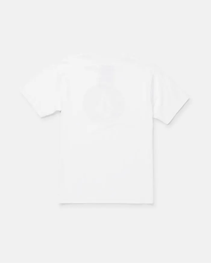 Toddler Boys Circle Stone Short Sleeve Tee 8211 White Kids Volcom TShirts and Tanks
