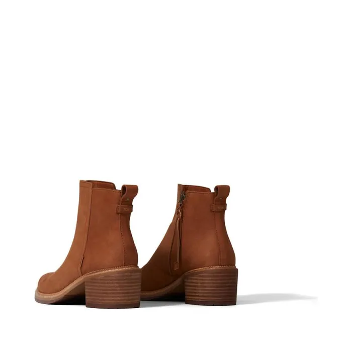 Toms Boots and Booties Marina Heeled Boot Tan Leather 8211 Women Toms Boots and Booties Marina Heeled Boot Tan Leather 8211 Women