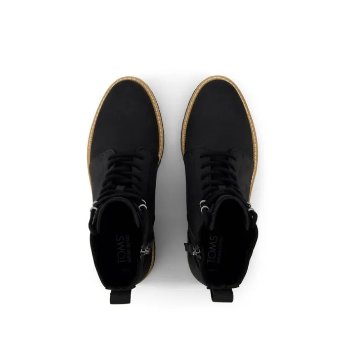 Toms Boots and Booties Wylder Boot Water Resistant Black Nubuck Leather 8211 Women Toms Boots and Booties Wylder Boot Water Resistant Black Nubuck Leather 8211 Women