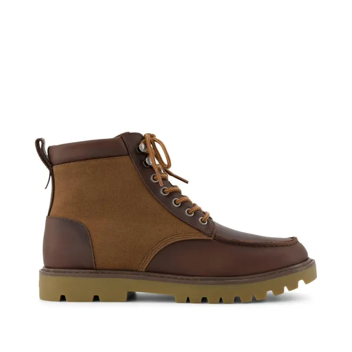 Toms Boots Palomar Boot Oak Brown Waxed Canvas And Leather 8211 Men