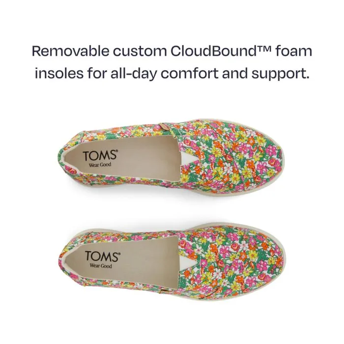 Toms Slip Ons Alpargata Plus Roses Liberty Print 8211 Women Toms Slip Ons Alpargata Plus Roses Liberty Print 8211 Women