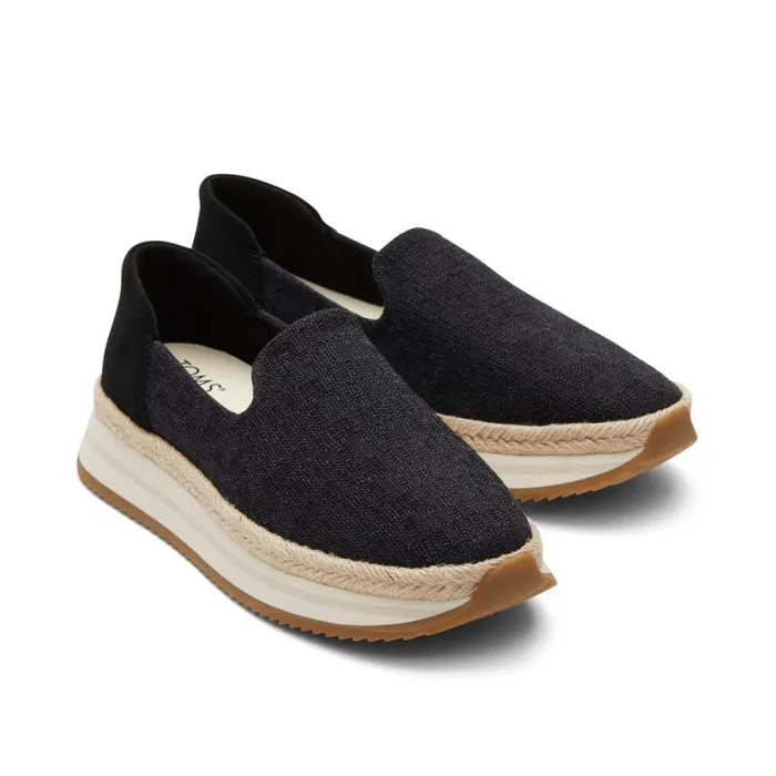 Toms Slip Ons Jocelyn Espadrille Sneaker Suede Black 8211 Women Toms Slip Ons Jocelyn Espadrille Sneaker Suede Black 8211 Women