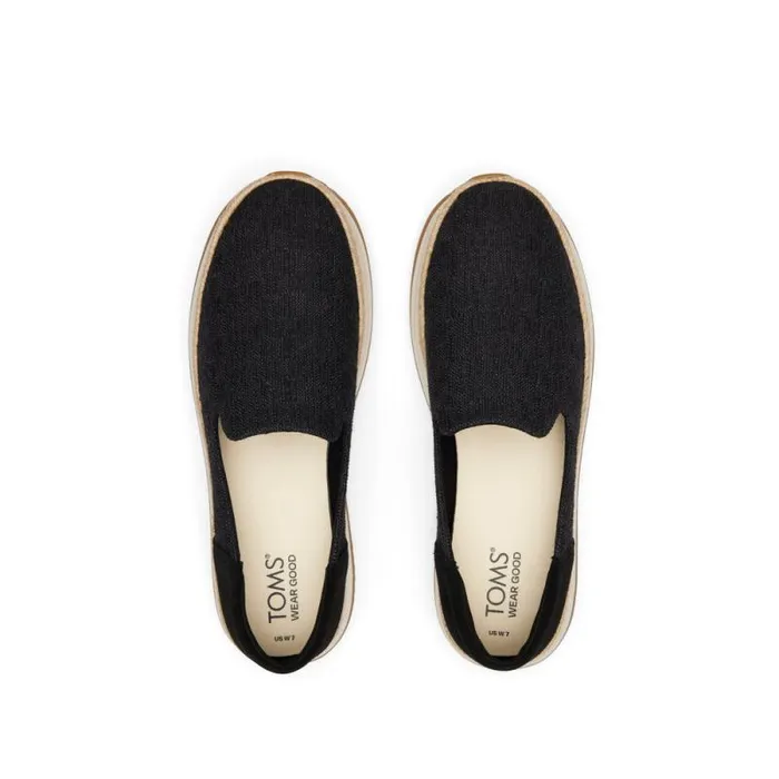 Toms Slip Ons Jocelyn Espadrille Sneaker Suede Black 8211 Women Toms Slip Ons Jocelyn Espadrille Sneaker Suede Black 8211 Women