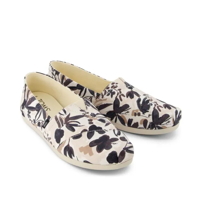 Toms TOMS Classics Alpargata Cloudbound Painted Floral Black 8211 Women Toms TOMS Classics Alpargata Cloudbound Painted Floral Black 8211 Women