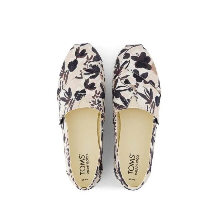 Toms TOMS Classics Alpargata Cloudbound Painted Floral Black 8211 Women Toms TOMS Classics Alpargata Cloudbound Painted Floral Black 8211 Women