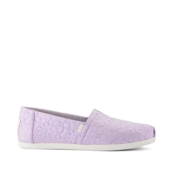 Toms TOMS Classics Alpargata Cloudbound Purple Iridescent Quilted Daisies 8211 Women Toms TOMS Classics Alpargata Cloudbound Purple Iridescent Quilted Daisies 8211 Women