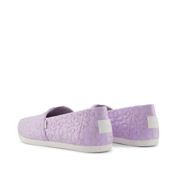 Toms TOMS Classics Alpargata Cloudbound Purple Iridescent Quilted Daisies 8211 Women Toms TOMS Classics Alpargata Cloudbound Purple Iridescent Quilted Daisies 8211 Women