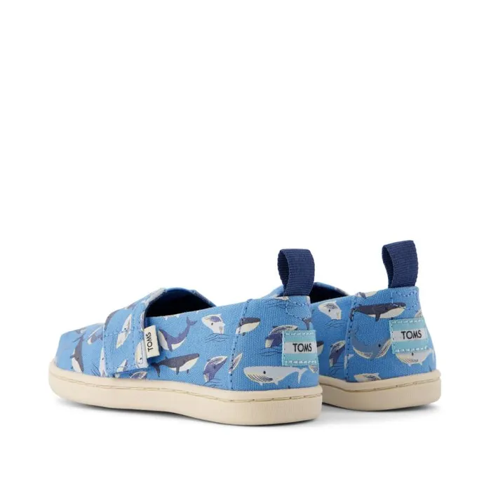 Toms TOMS Classics Alpargata Toddler Shoe Blue Glow In The Dark Whales 8211 KidsWomen Toms TOMS Classics Alpargata Toddler Shoe Blue Glow In The Dark Whales 8211 KidsWomen