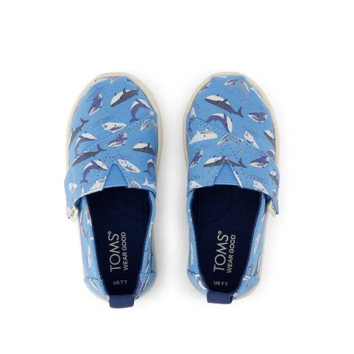 Toms TOMS Classics Alpargata Toddler Shoe Blue Glow In The Dark Whales 8211 KidsWomen Toms TOMS Classics Alpargata Toddler Shoe Blue Glow In The Dark Whales 8211 KidsWomen
