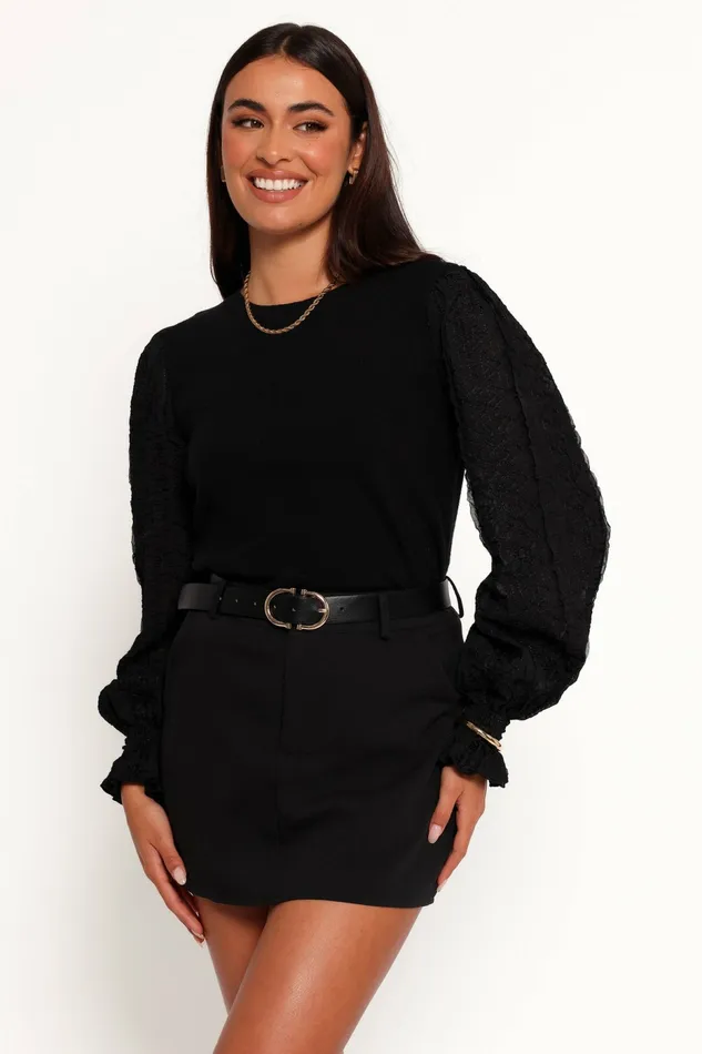 Tops Misah Long Sleeve Top Black 8211 Petal and Pup Women