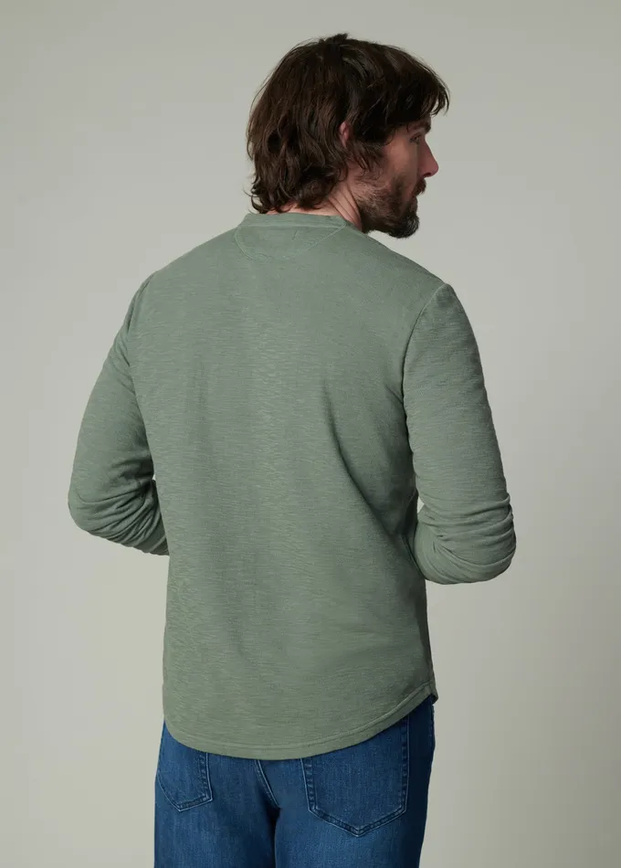 Tops Tees Men DWIGHT DOUBLE FACE HENLEY Agave Joe8217s Jeans