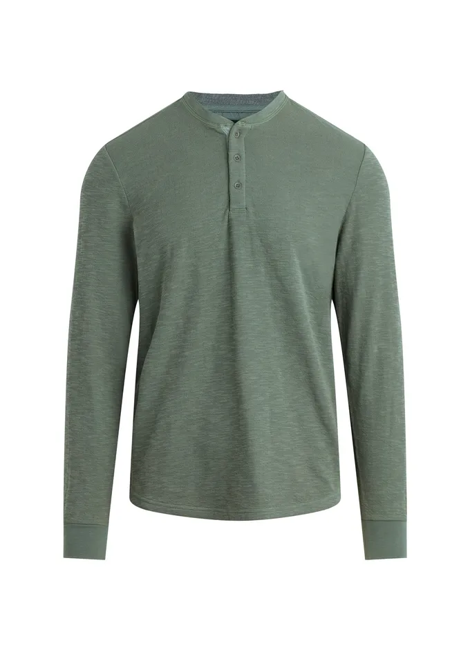 Tops Tees Men DWIGHT DOUBLE FACE HENLEY Agave Joe8217s Jeans