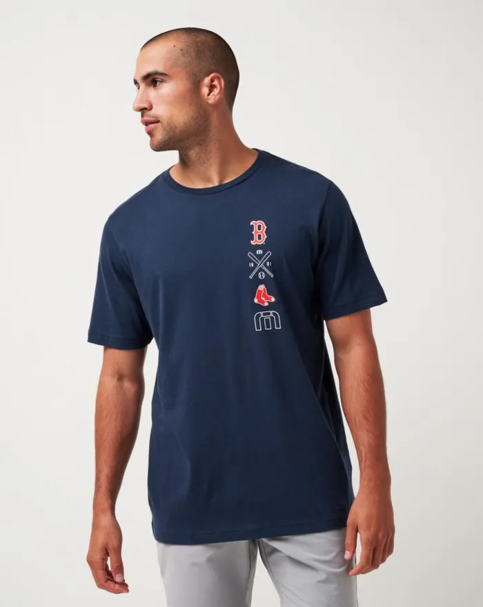 TravisMathew BOSTON RED SOX SUNSET SLAM TEE Total Eclipse Men Tees
