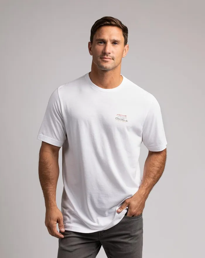 TravisMathew BUFFET STYLE TEE White Men Tees TravisMathew BUFFET STYLE TEE White Men Tees