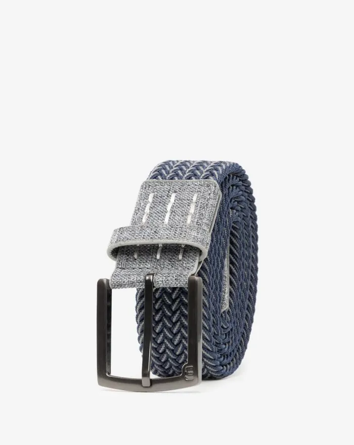 TravisMathew CHEERS 20 STRETCH WOVEN BELT Dark Bluedark Grey MenWomen Belts