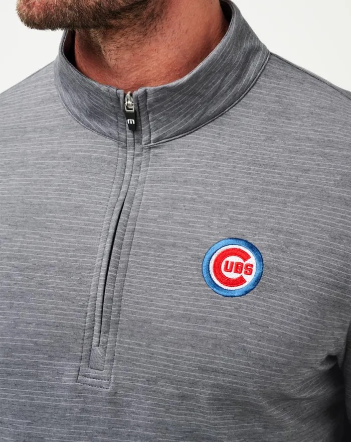 TravisMathew CHICAGO CUBS THE HEATER QUARTER ZIP Sleetquiet Shade Men Quarter Zips TravisMathew CHICAGO CUBS THE HEATER QUARTER ZIP Sleetquiet Shade Men Quarter Zips