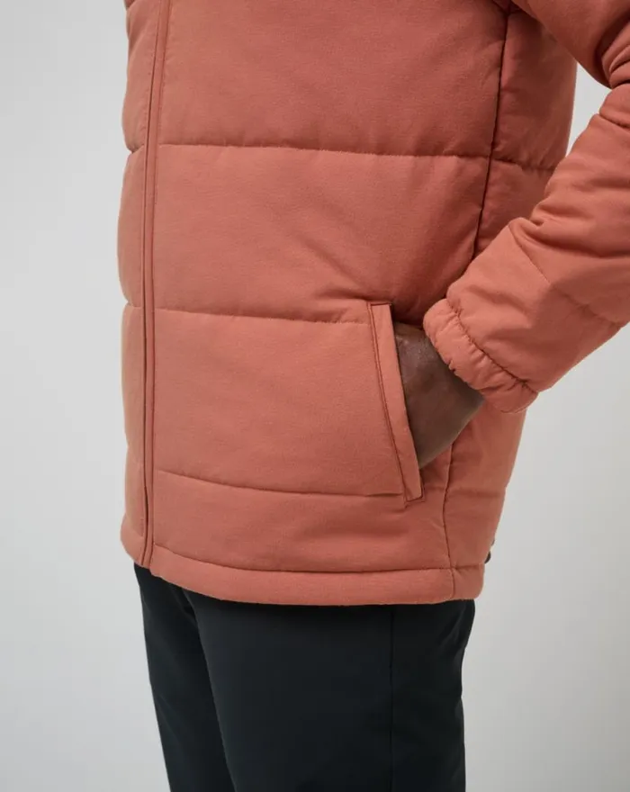 TravisMathew CLIMATE DROP JACKET Heather Copper Men Jackets TravisMathew CLIMATE DROP JACKET Heather Copper Men Jackets