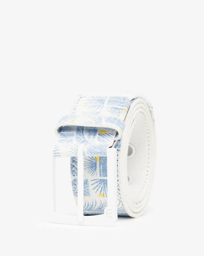 TravisMathew COCONUT MOJITO CANVAS STRETCH BELT White MenWomen Belts