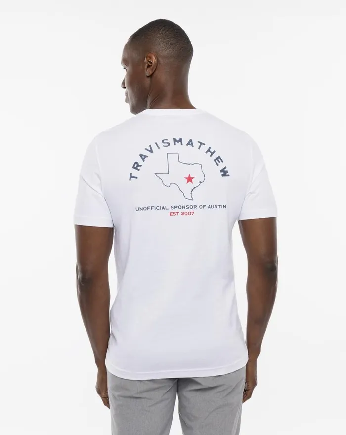 TravisMathew ENCHANTED ROCK TEE White Men Tees