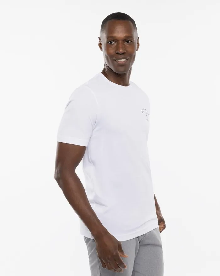 TravisMathew ENCHANTED ROCK TEE White Men Tees TravisMathew ENCHANTED ROCK TEE White Men Tees