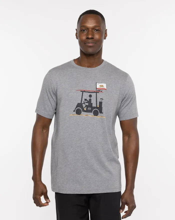 TravisMathew EUREKA TEE Heather Grey Men Tees