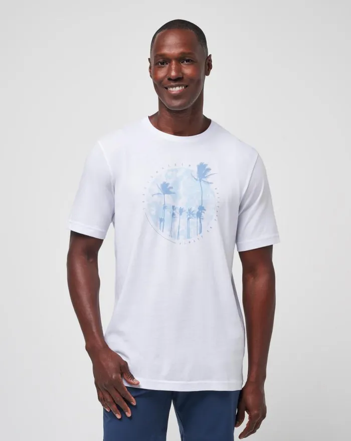 TravisMathew FOAM PATHS TEE White Men Tees