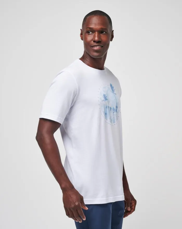 TravisMathew FOAM PATHS TEE White Men Tees