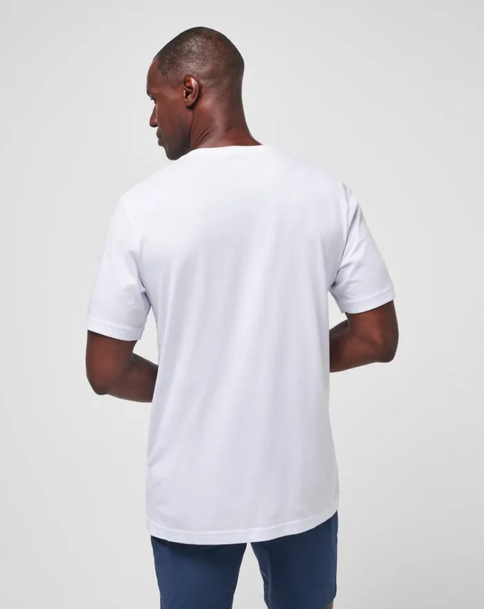 TravisMathew FOAM PATHS TEE White Men Tees