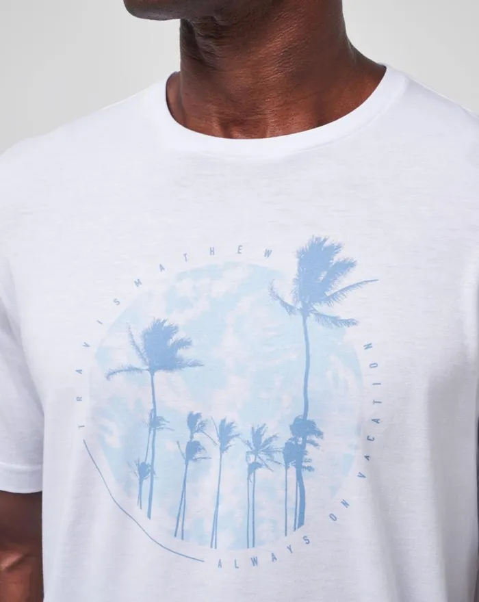 TravisMathew FOAM PATHS TEE White Men Tees