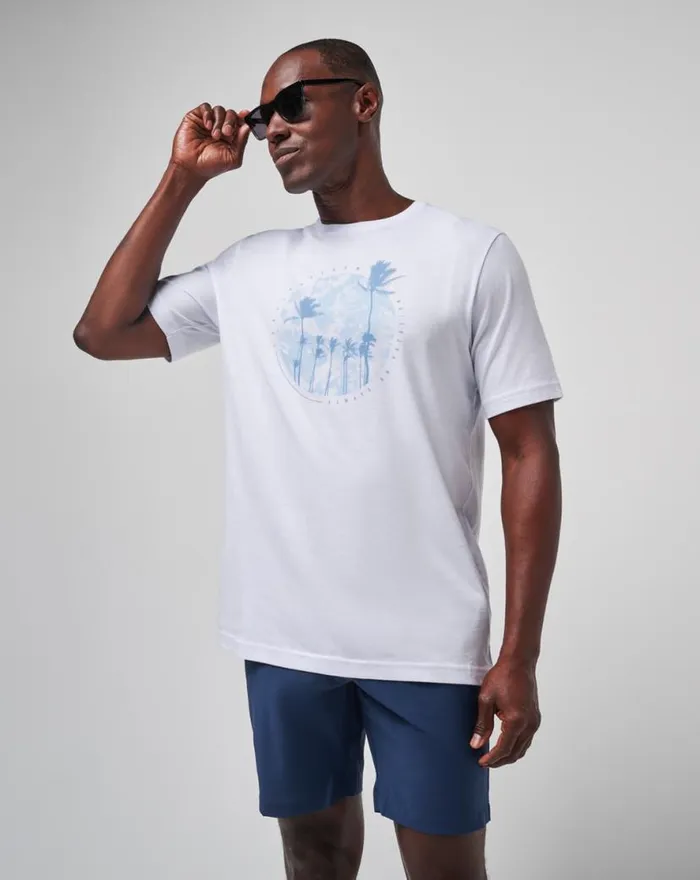 TravisMathew FOAM PATHS TEE White Men Tees