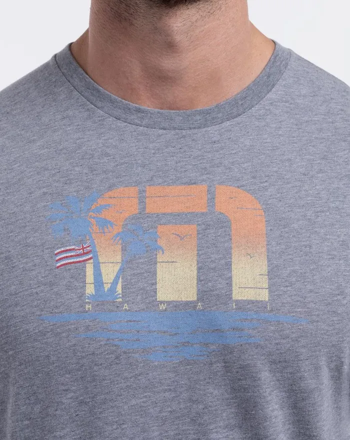 TravisMathew FOURWINDS TEE Heather Grey Men Tees TravisMathew FOURWINDS TEE Heather Grey Men Tees